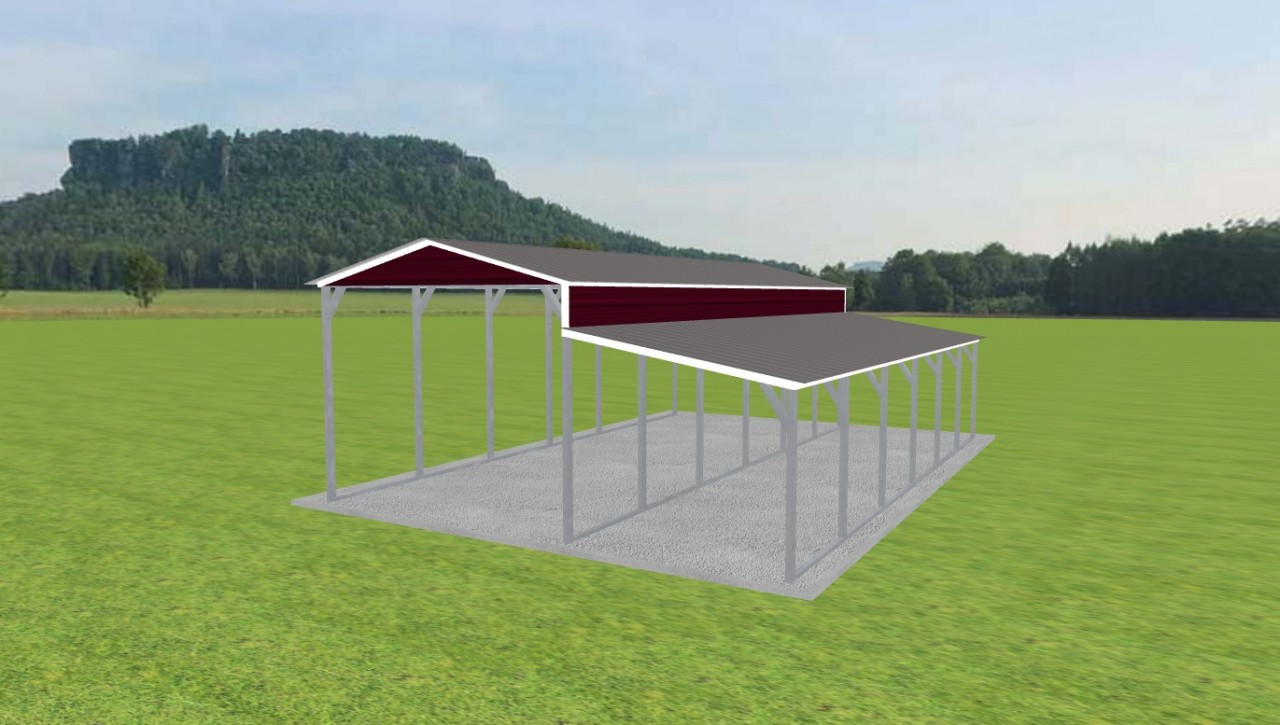 1 Car Carport 12 x 30 x 9 — photo 1