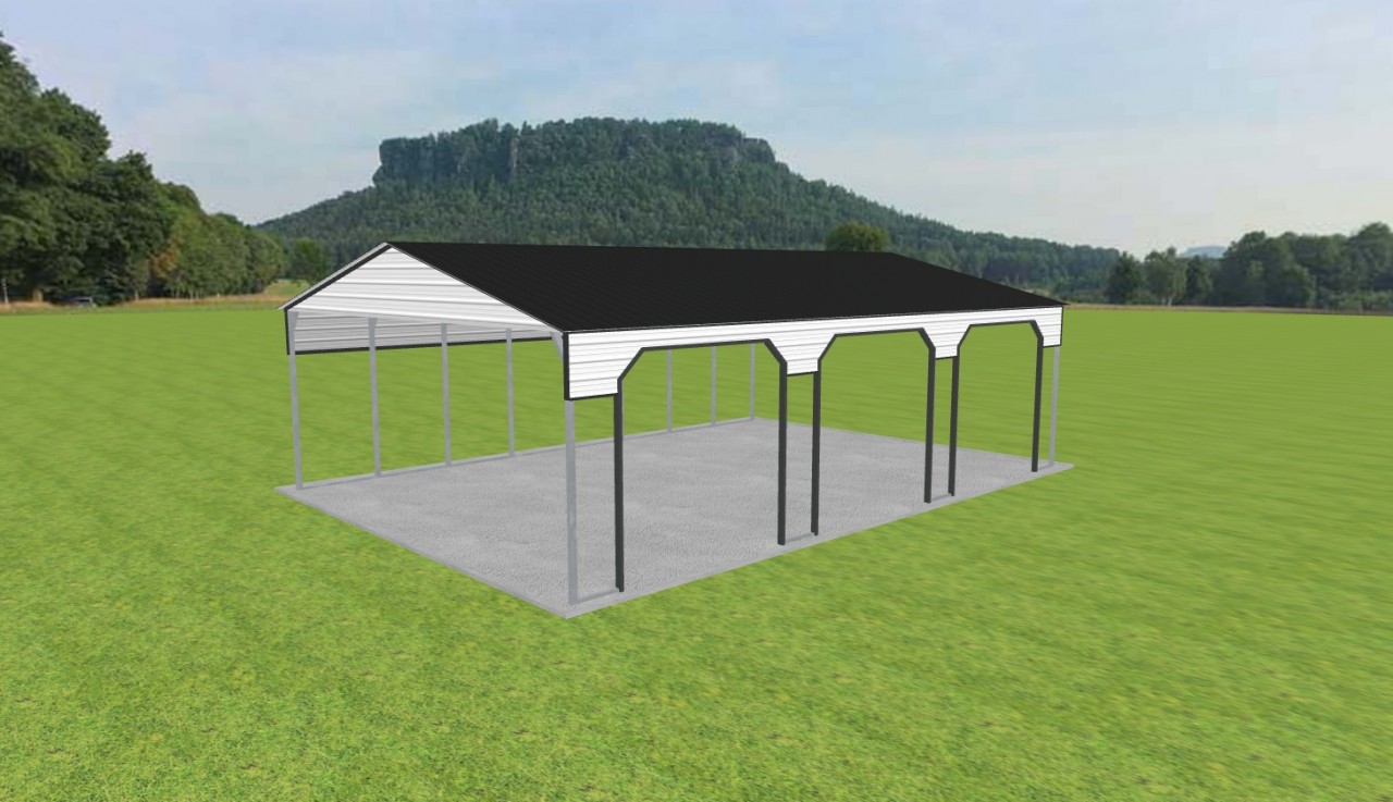 3 Car Carport 28 x 40 x 11 — photo 1