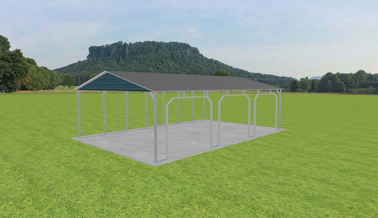 3 Car Carport 22 x 35 x 9 — photo 1