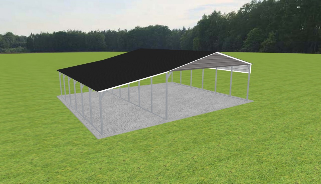 2 Car Carport 24 x 30 x 9 — photo 1