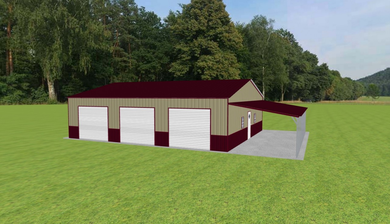 3 Car Garage 34 x 40 x 10 — photo 1