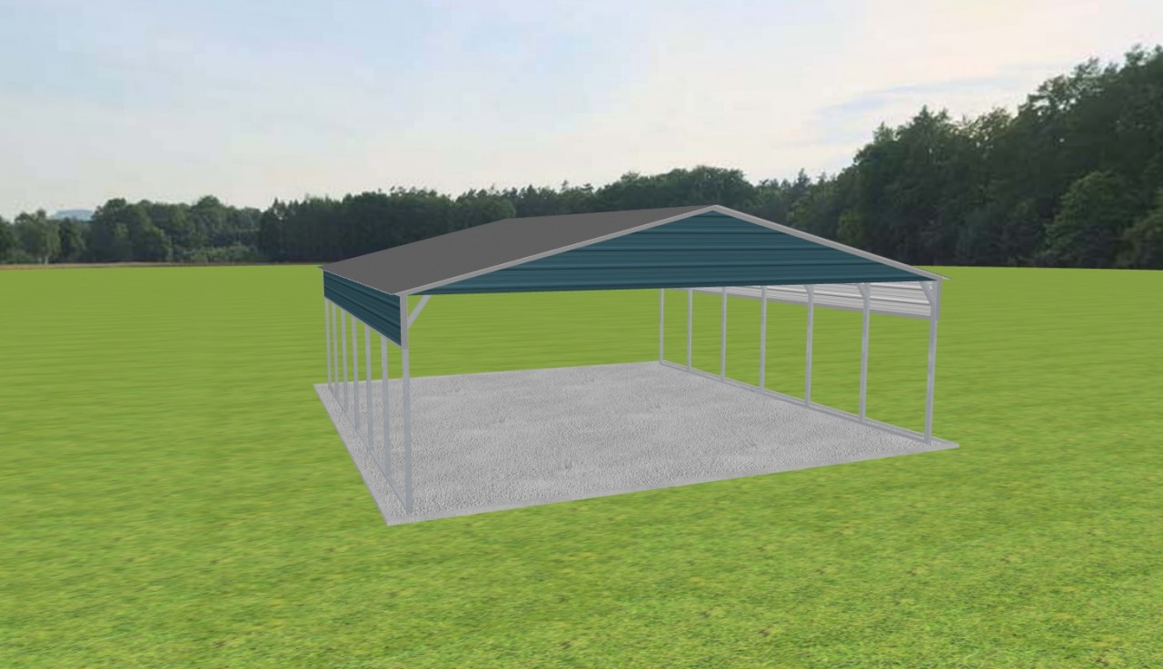 3 Car Carport 28 x 30 x 9 — photo 1