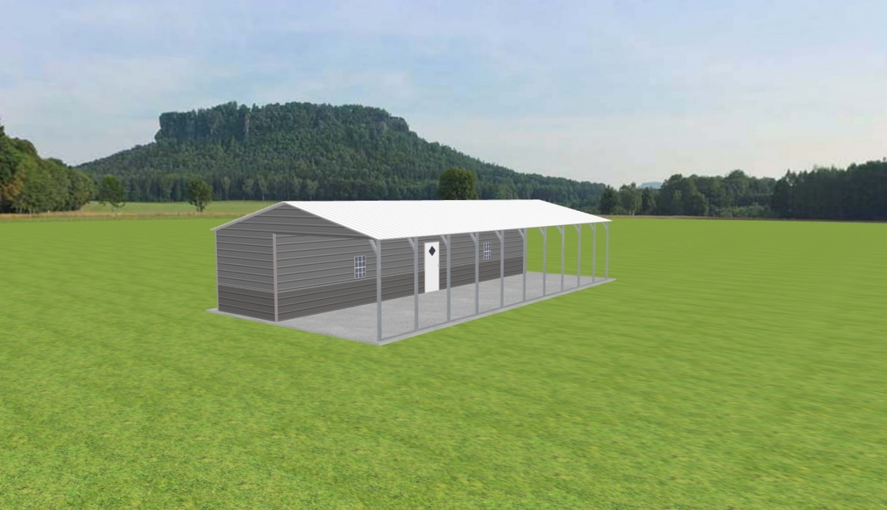Carport with Storage 24 x 50 x 9 — photo 1