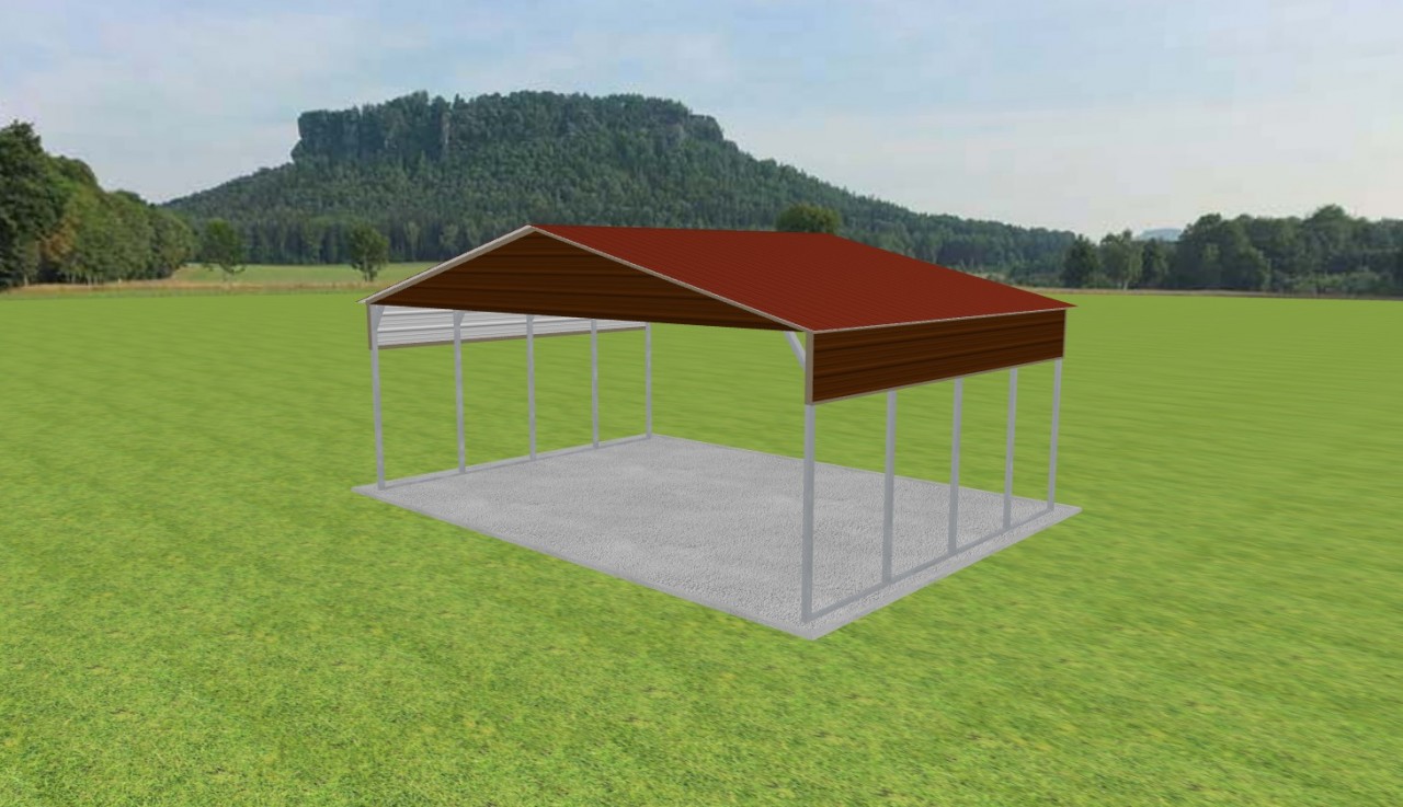 3 Car Carport 28 x 20 x 10 — photo 1