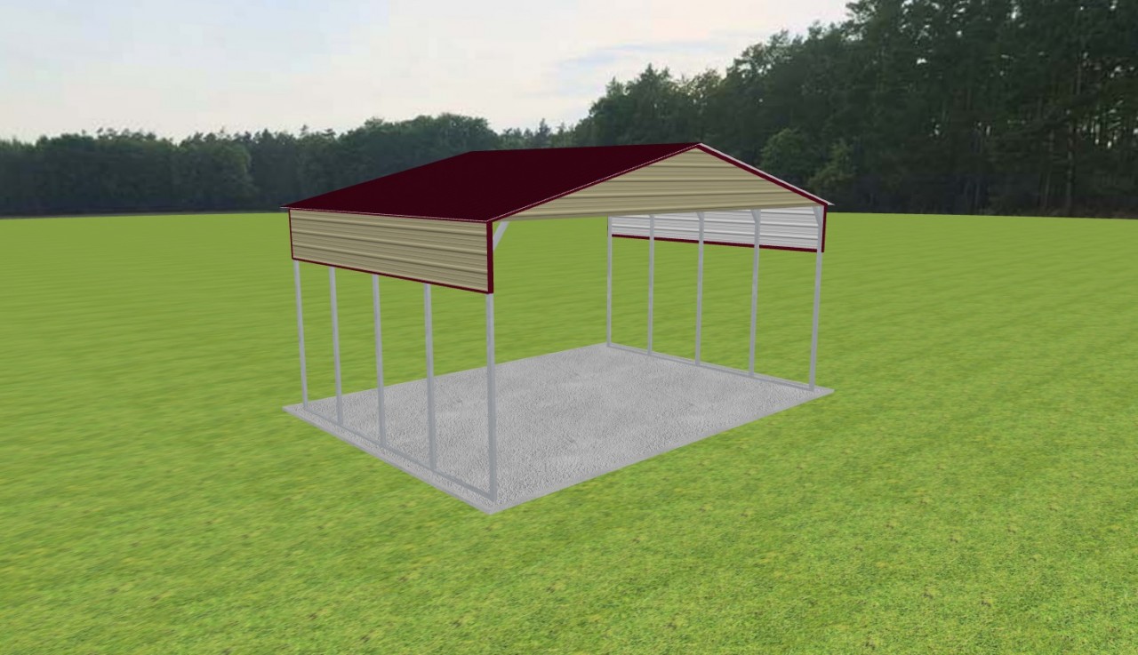 3 Car Carport 28 x 20 x 13 — photo 1