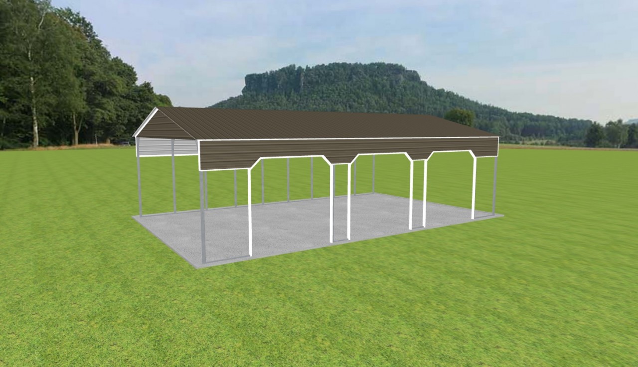 3 Car Carport 28 x 45 x 12 — photo 1