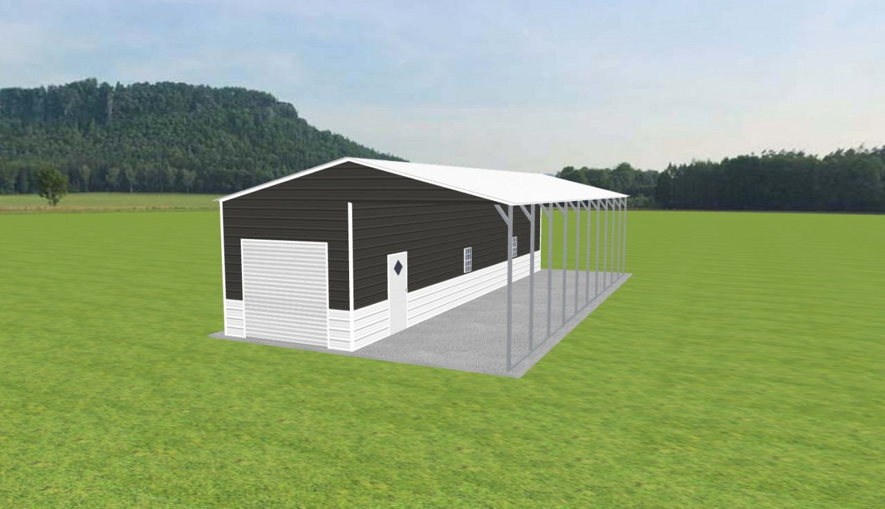 Carport with Storage 24 x 50 x 11 — photo 1
