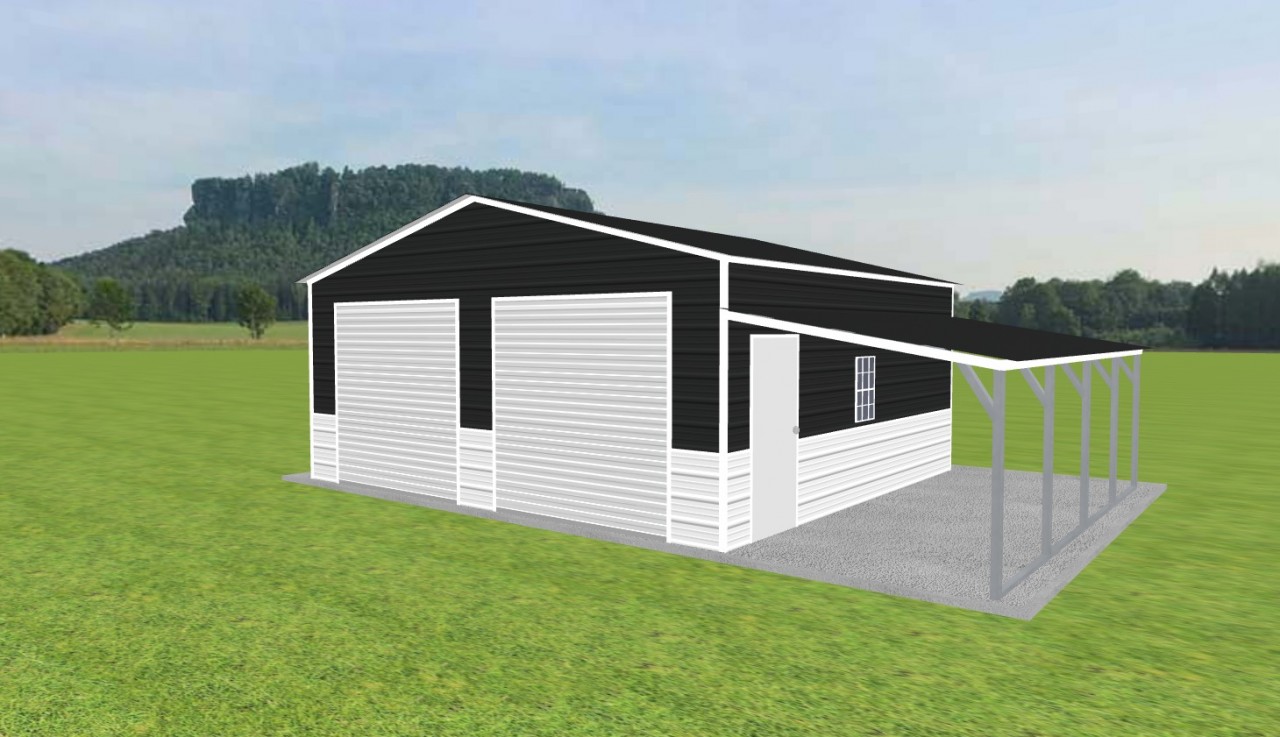 Garage with Lean To 22 x 20 x 9 — photo 1