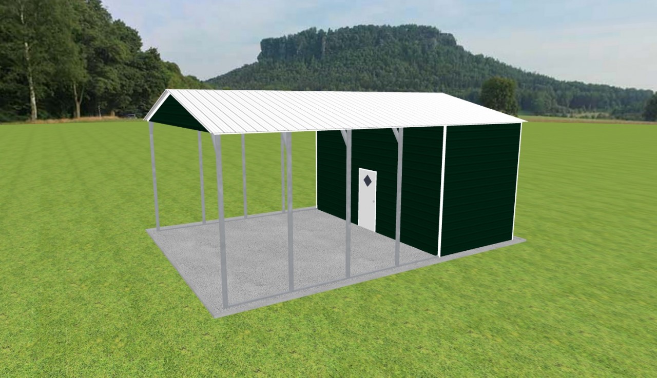 Carport with Storage 22 x 30 x 12 — photo 1