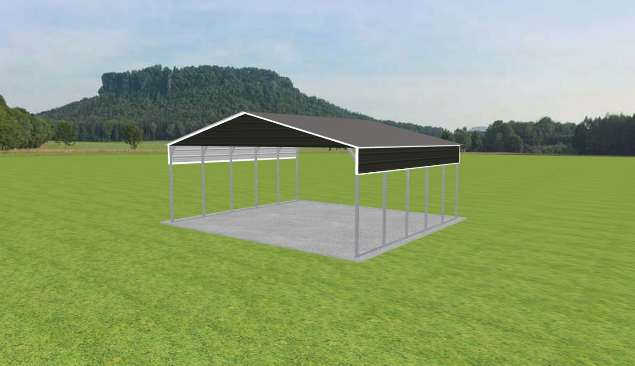 3 Car Carport 28 x 25 x 10 — photo 1