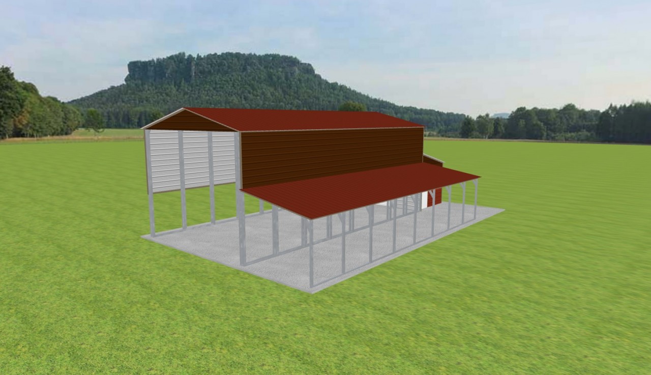 Carport with Storage 20 x 40 x 15 — photo 1