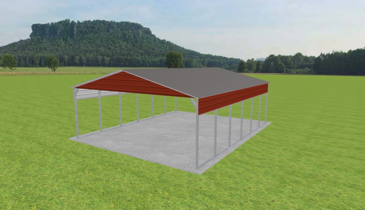 2 Car Carport 24 x 30 x 9 — photo 1