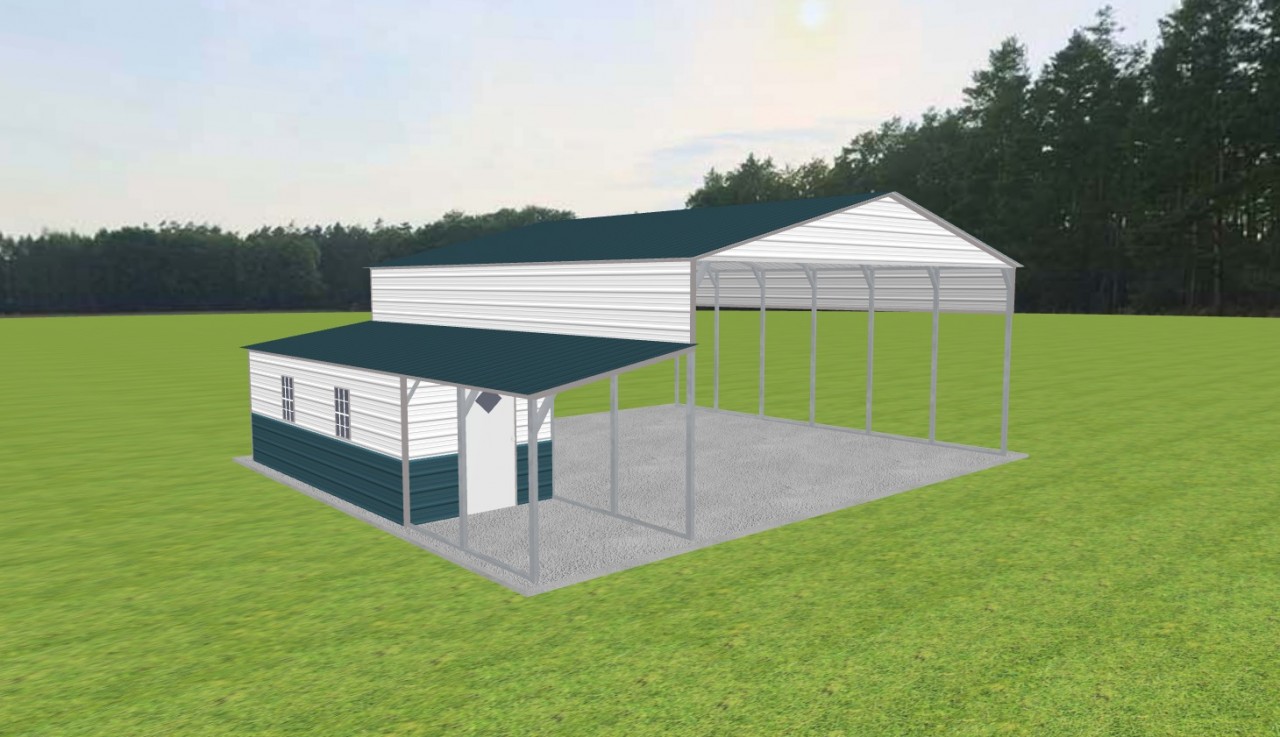 Carport with Storage 28 x 30 x 12 — photo 1