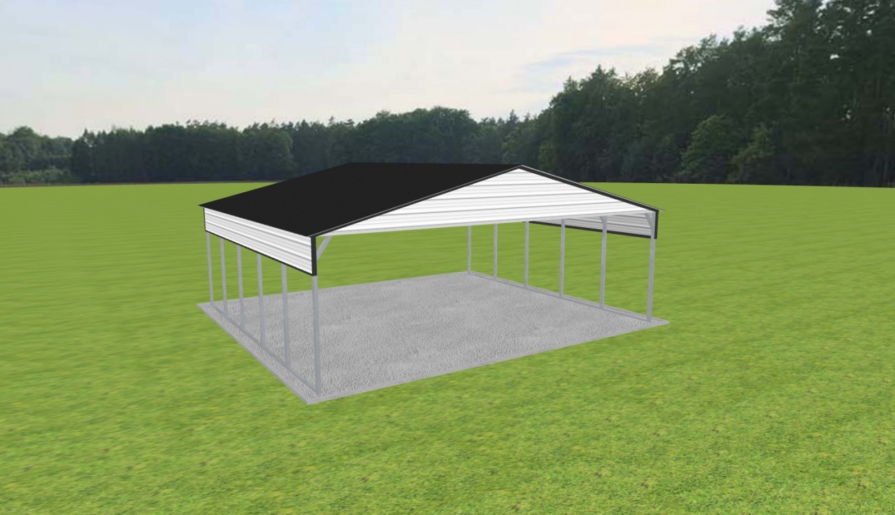 3 Car Carport 28 x 25 x 9 — photo 1