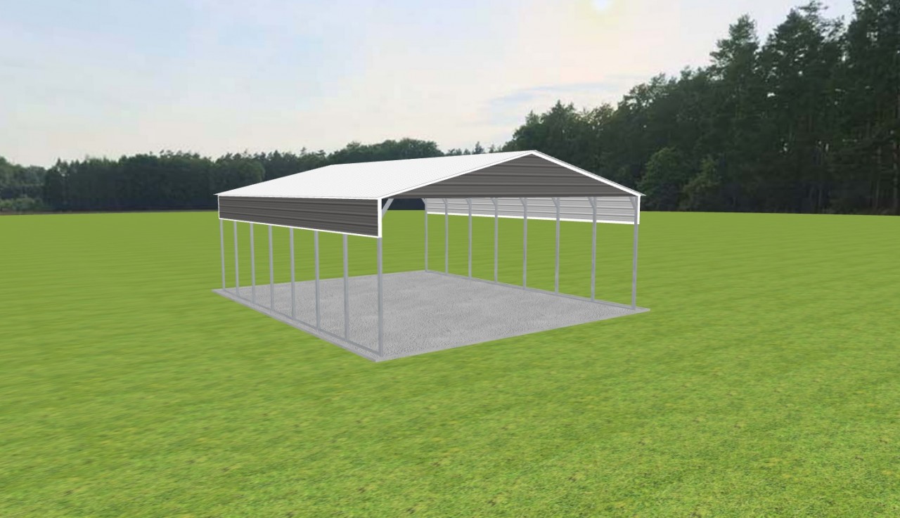 3 Car Carport 28 x 35 x 11 — photo 1