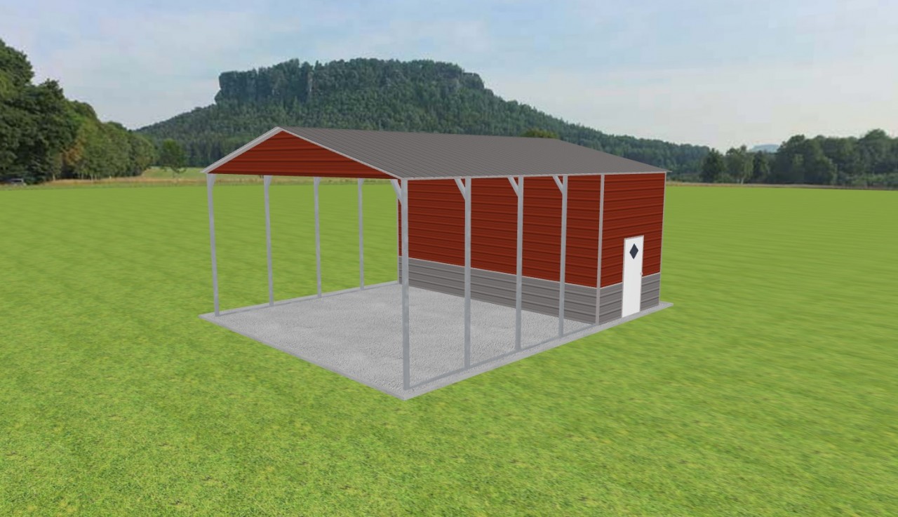 Carport with Storage 24 x 30 x 12 — photo 1