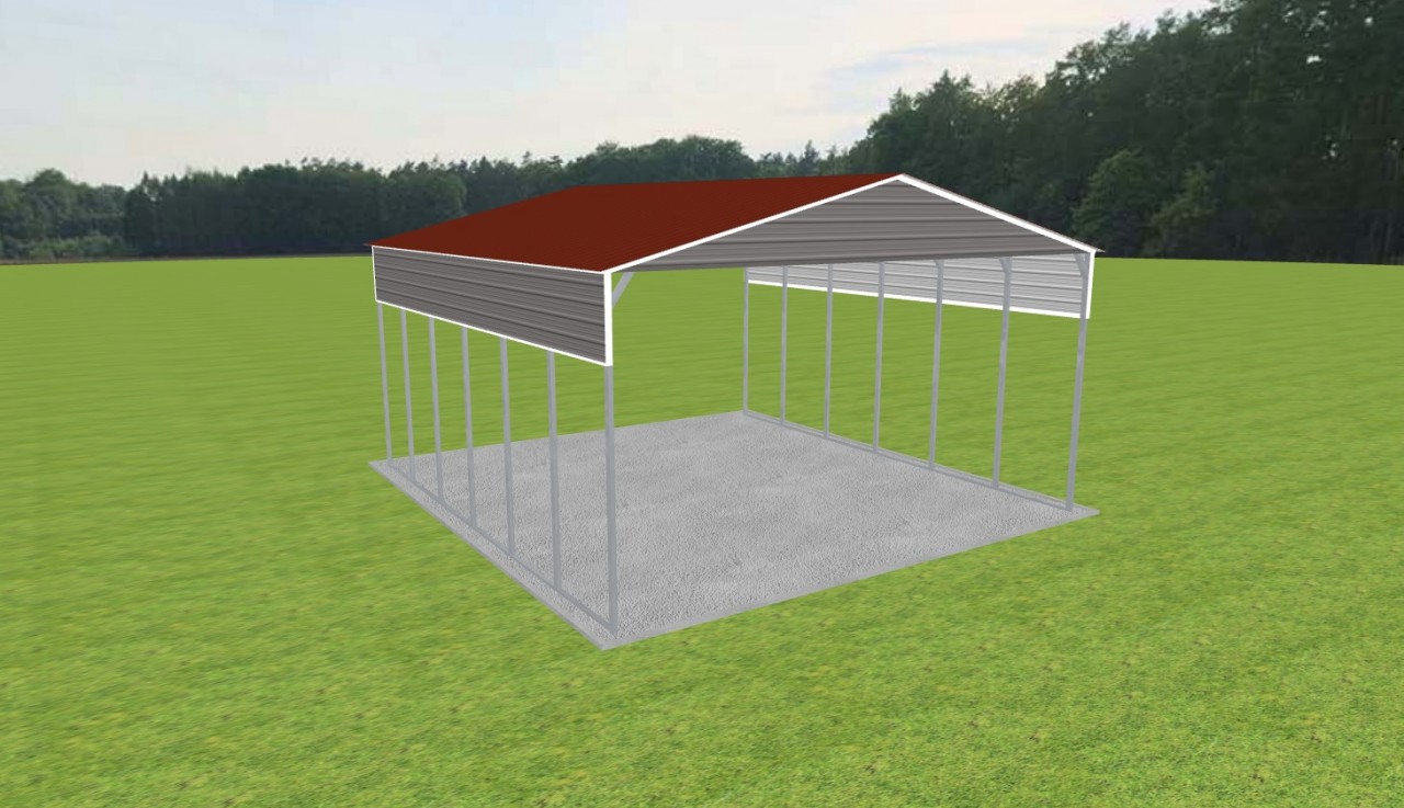 3 Car Carport 28 x 30 x 14 — photo 1