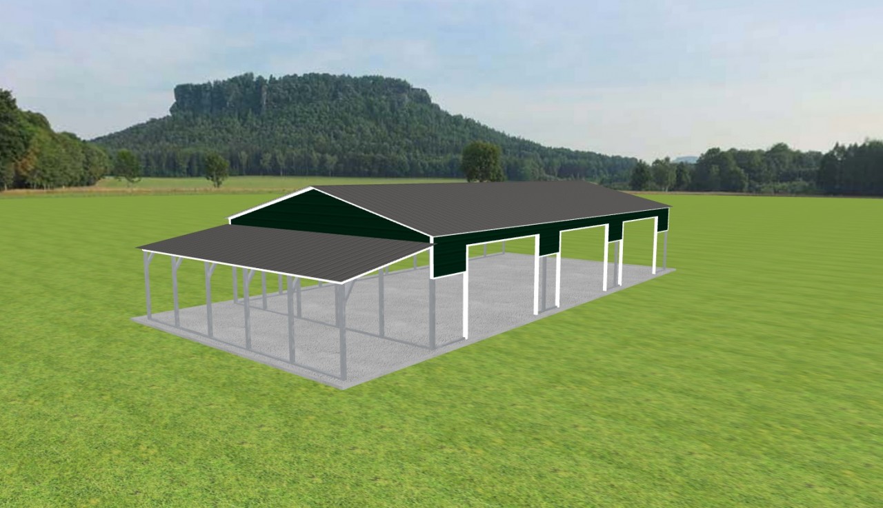 3 Car Carport 24 x 45 x 8 — photo 1