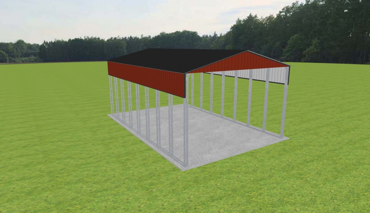 RV Carports 26 x 40 x 16, 26' x 40' x 16' metal rv cover