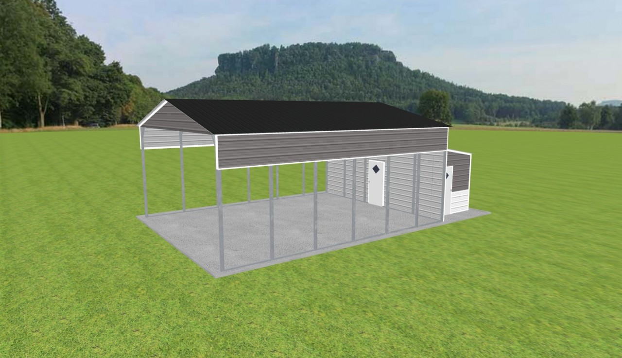 Carport with Storage 24 x 30 x 12 — photo 1