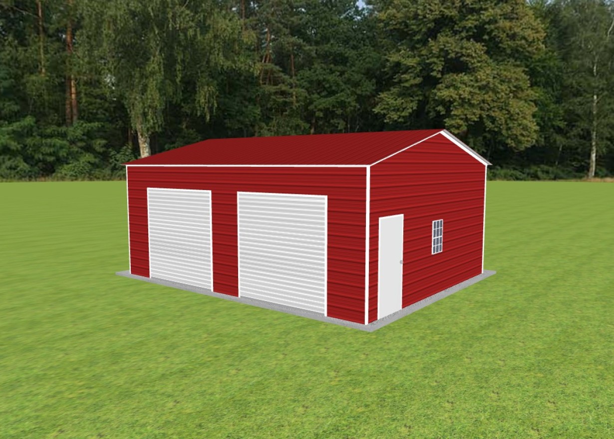 Garage with Lean To 20 x 25 x 10 — photo 1