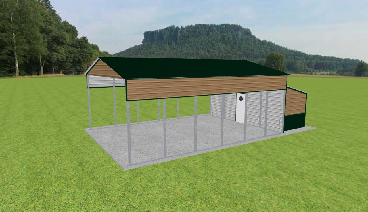 Carport with Storage 22 x 30 x 11 — photo 1