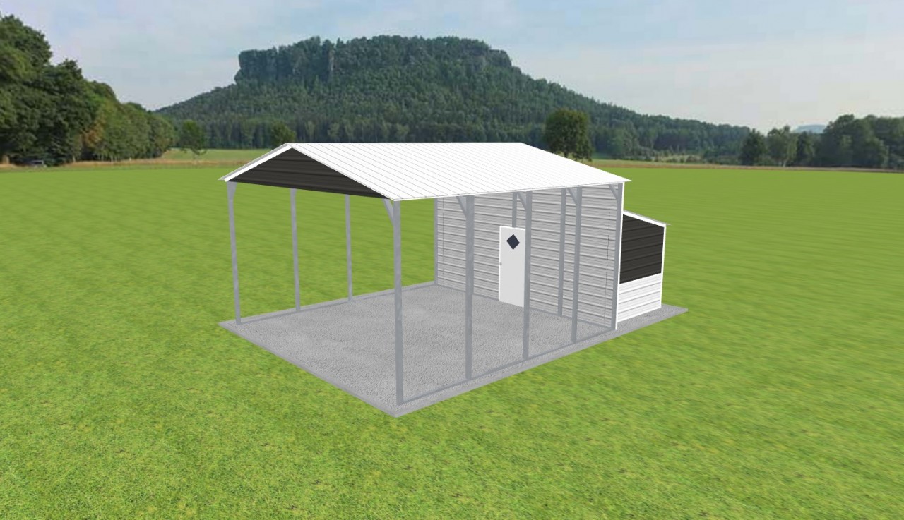 Carport with Storage 20 x 20 x 11 — photo 1