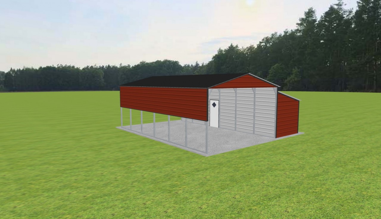Carport with Storage 18 x 30 x 10 — photo 1