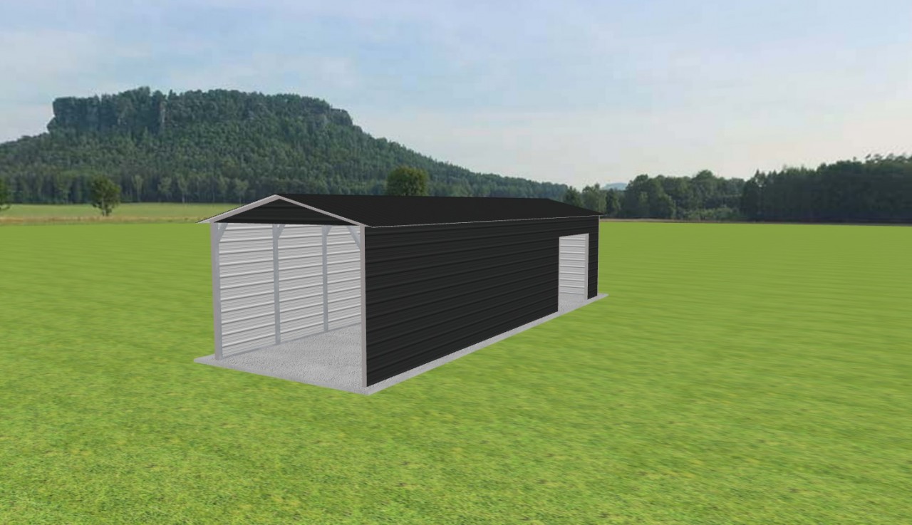 1 Car Carport 12 x 40 x 9 — photo 1