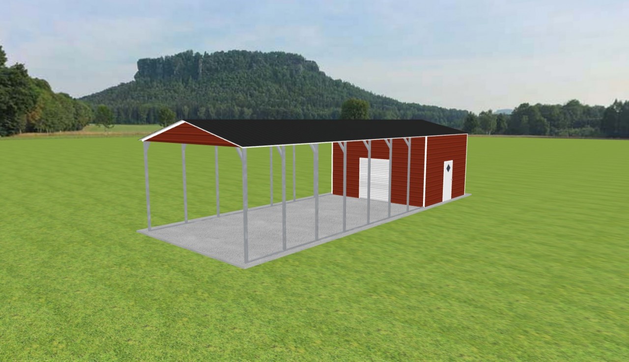 Carport with Storage 18 x 50 x 11 — photo 1