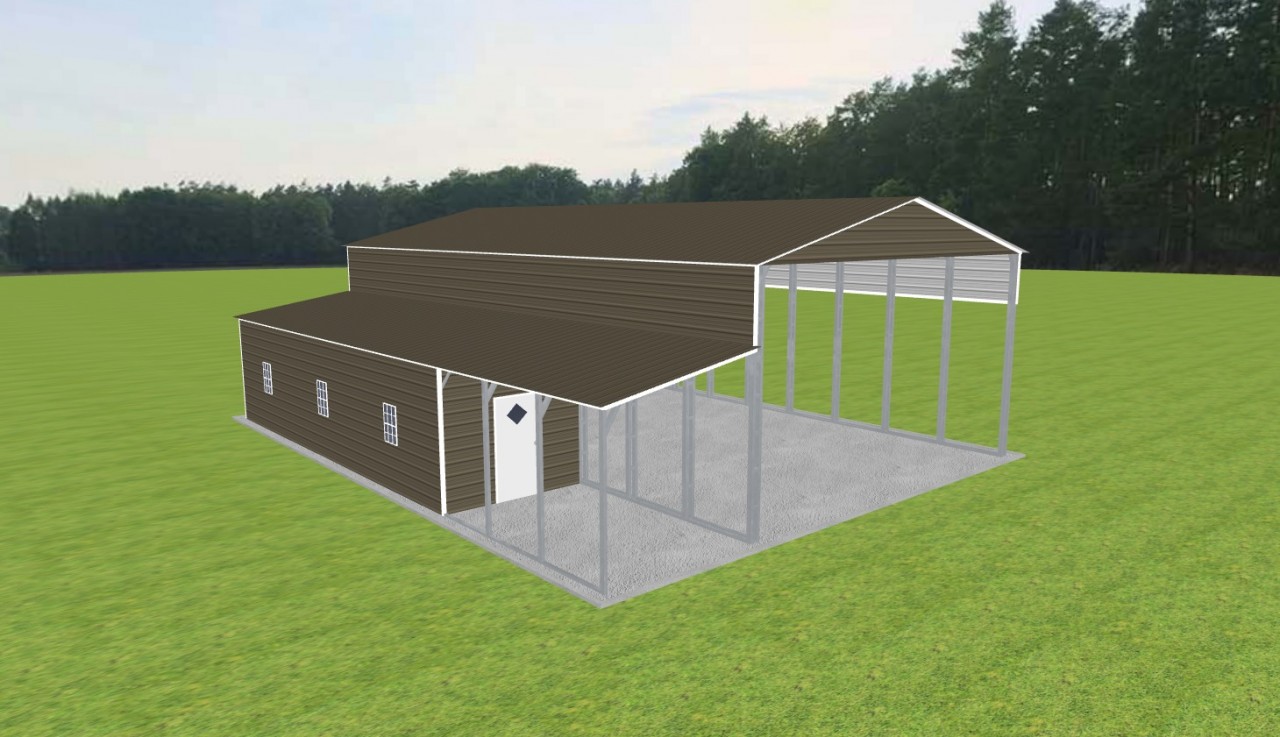 Carport with Storage 28 x 50 x 15 — photo 1