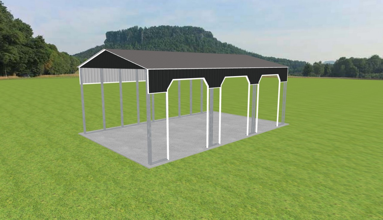 3 Car Carport 28 x 45 x 16 — photo 1