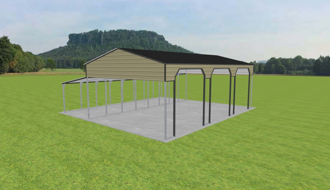 3 Car Carport 24 x 40 x 13 — photo 1