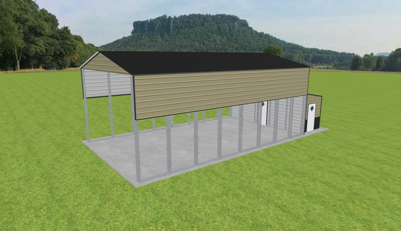 Carport with Storage 24 x 40 x 15 — photo 1