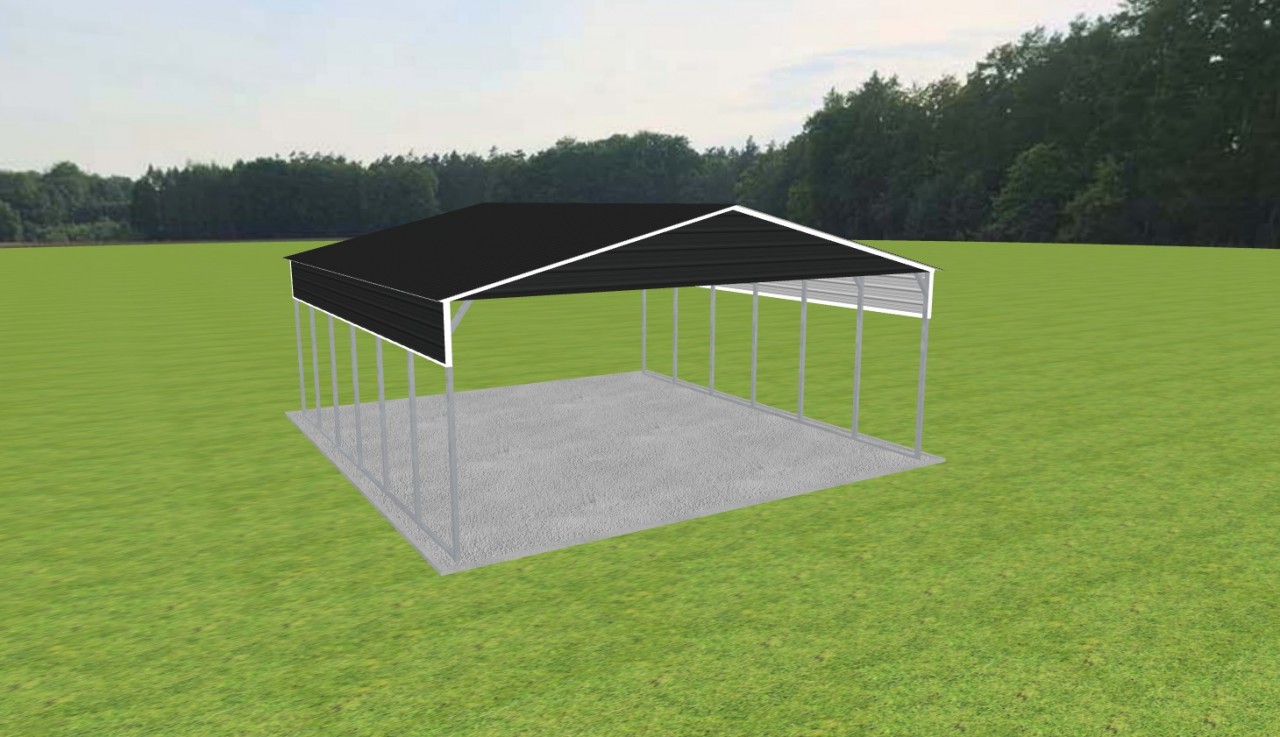 3 Car Carport 28 x 30 x 11 — photo 1