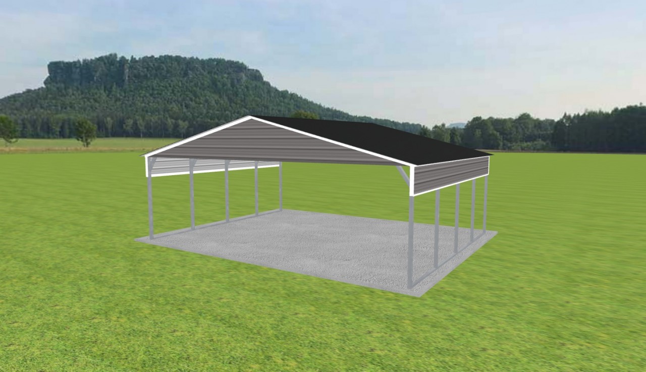 3 Car Carport 26 x 20 x 8 — photo 1
