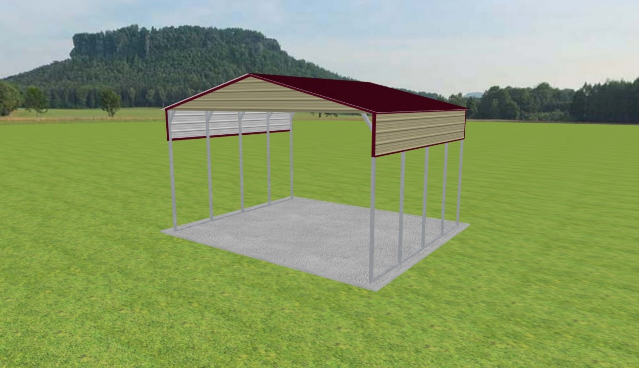 2 Car Carport 24 x 20 x 13 — photo 1