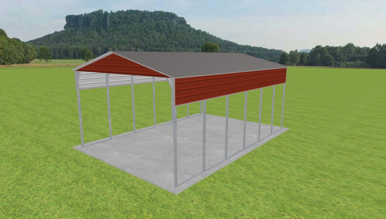 2 Car Carport 20 x 30 x 12 — photo 1