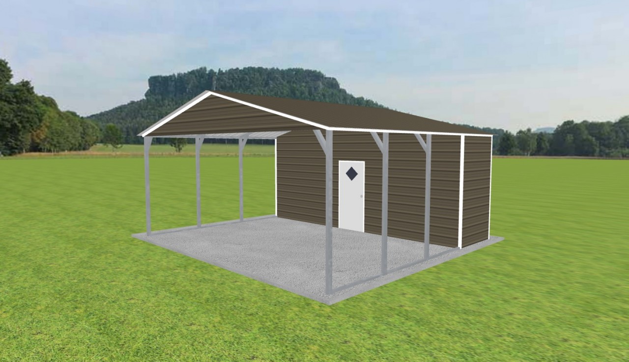 Carport with Storage 22 x 20 x 9 — photo 1
