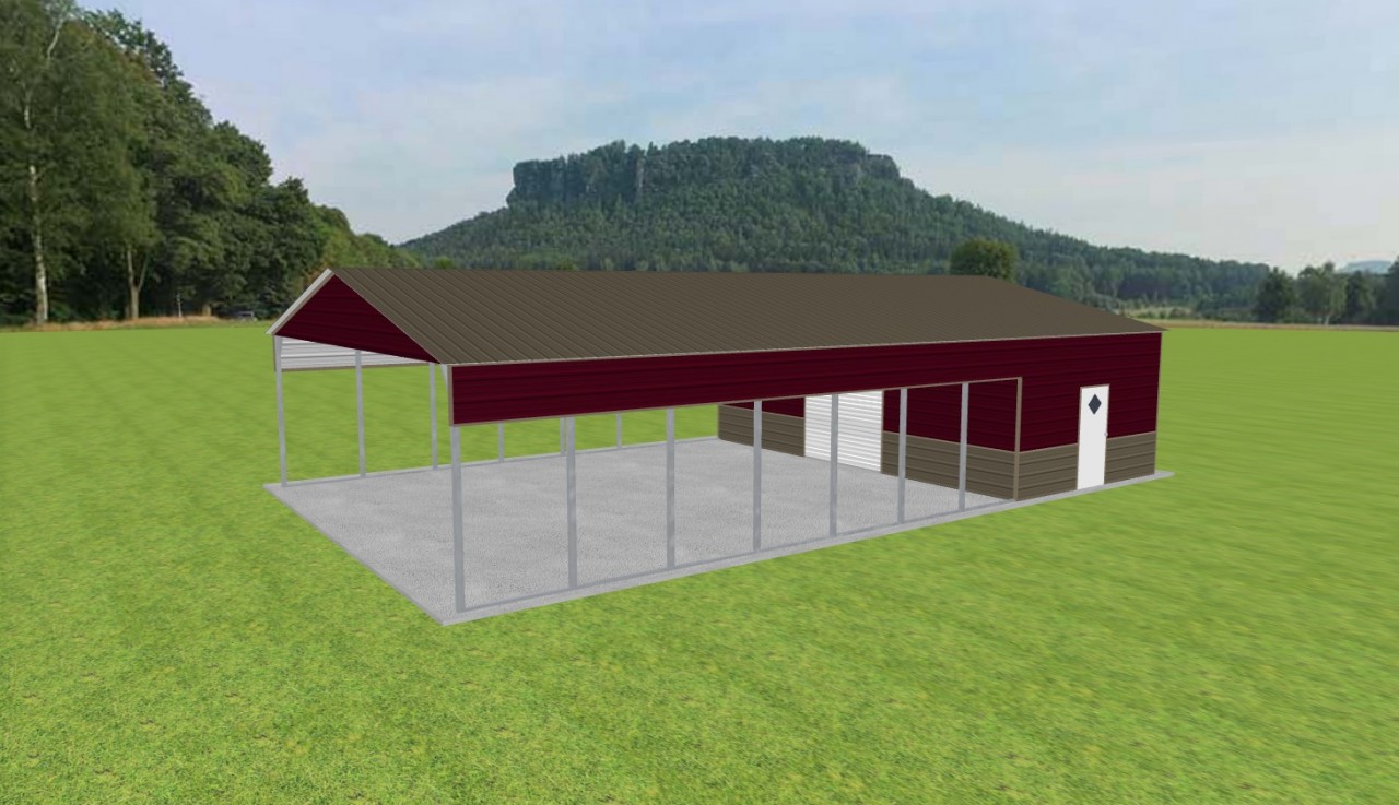 Carport with Storage 30 x 50 x 10 — photo 1