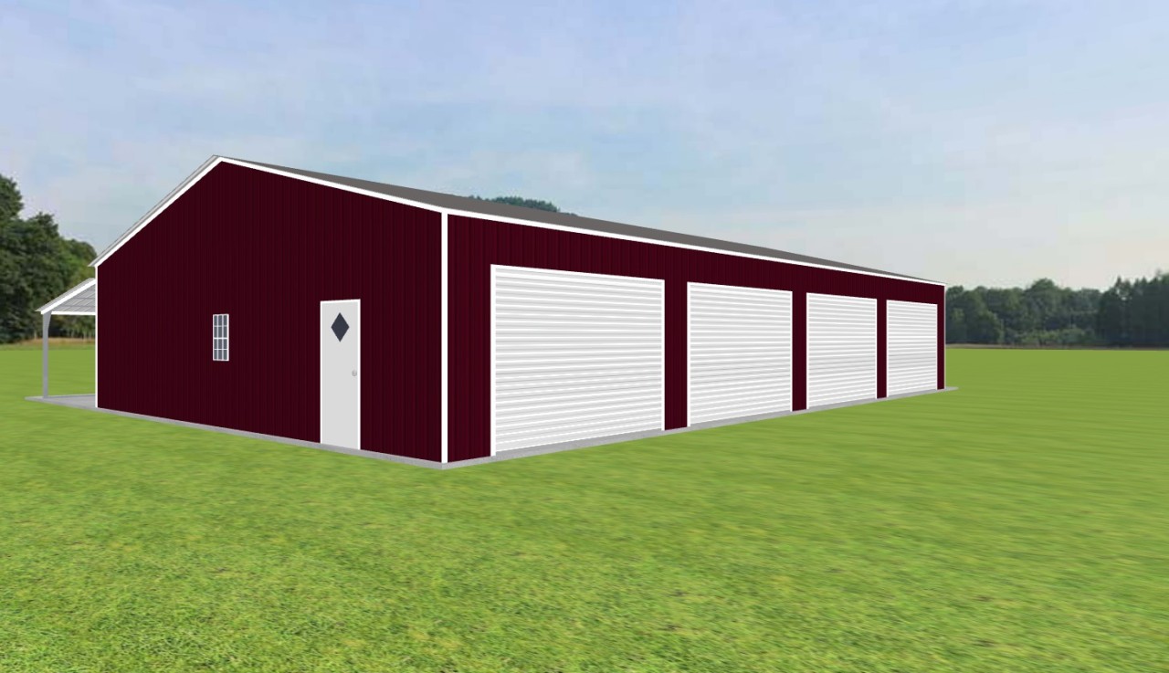 Garage with Lean To 38 x 60 x 10 — photo 1