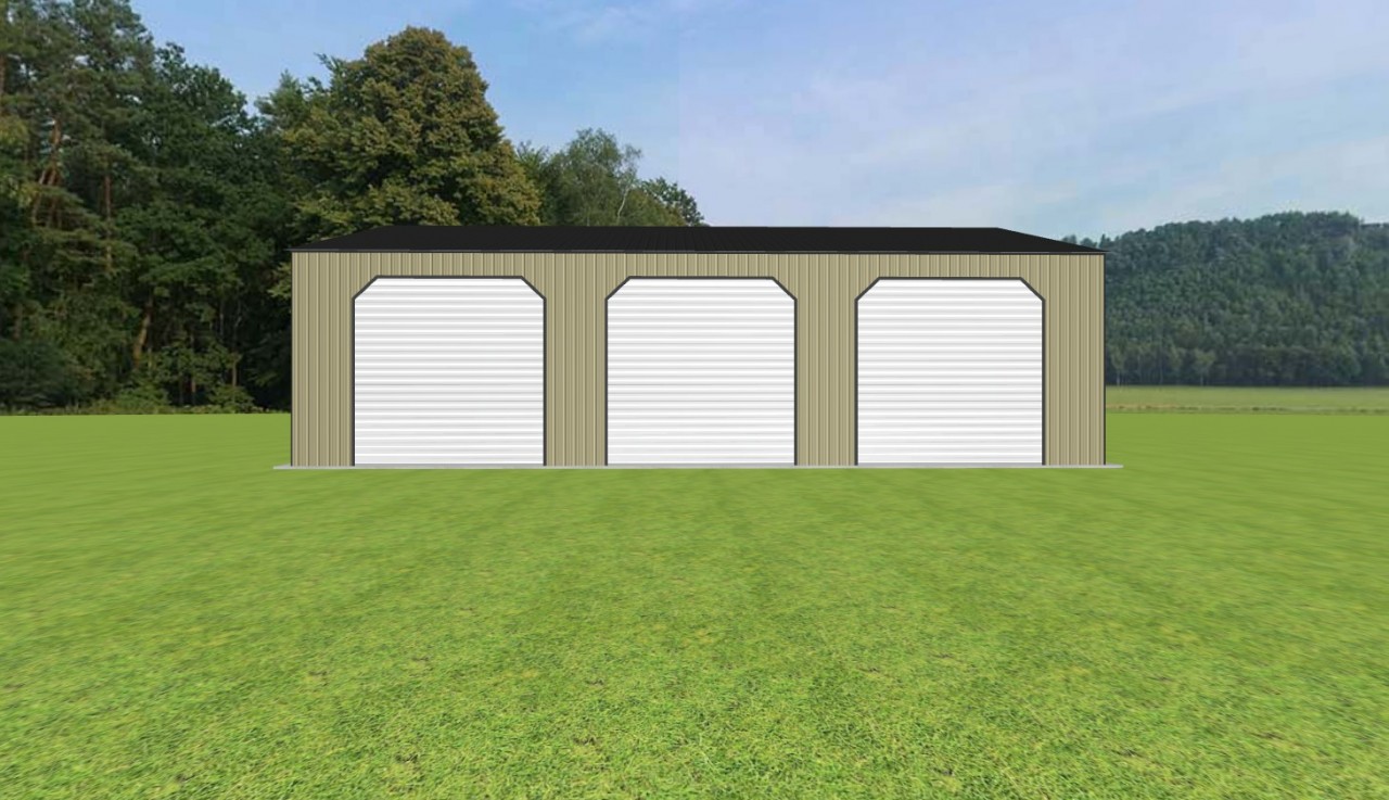 Garage with Lean To 50 x 60 x 16 — photo 1