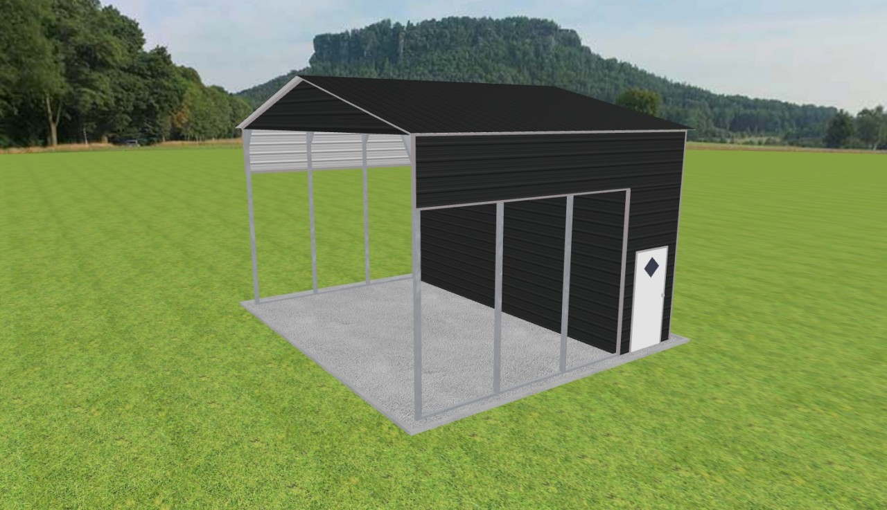 Carport with Storage 24 x 20 x 14 — photo 1