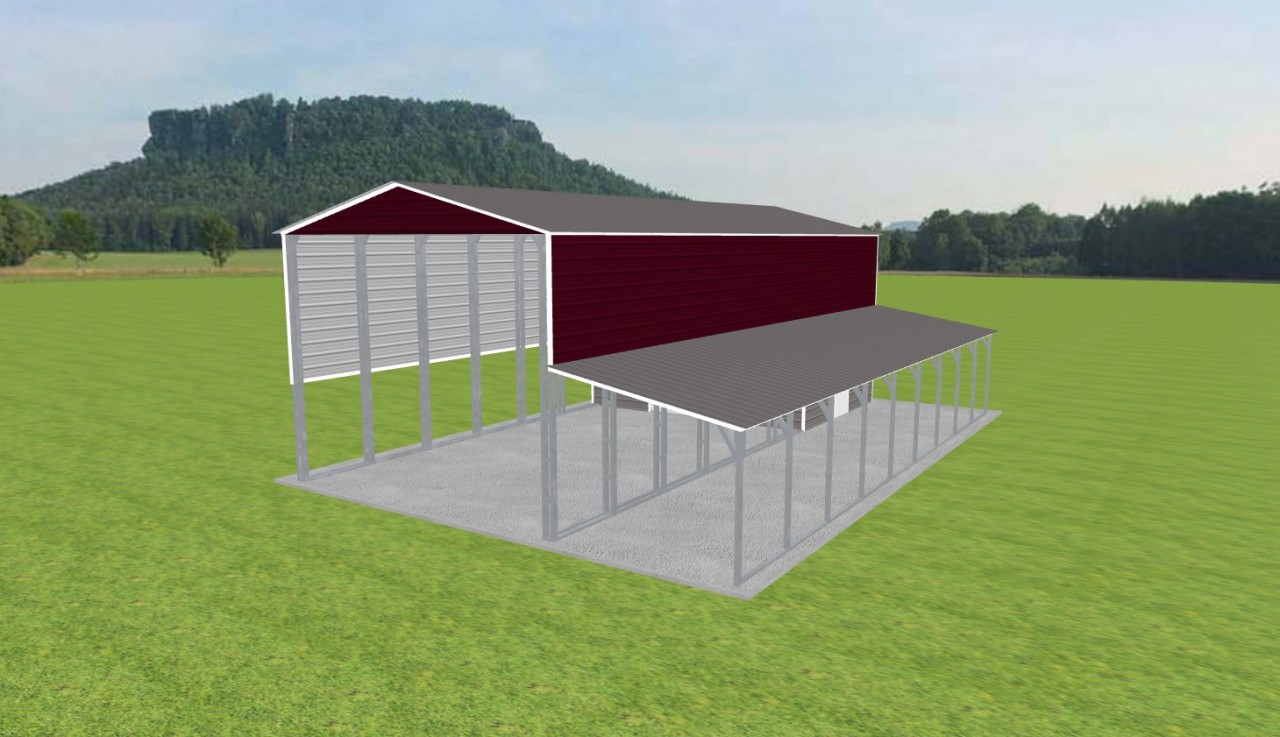 Carport with Storage 20 x 45 x 15 — photo 1