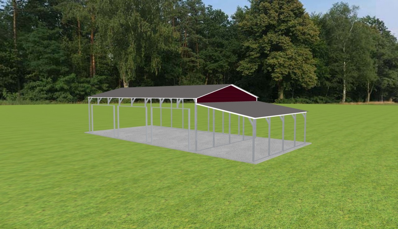3 Car Carport 22 x 40 x 10 — photo 1