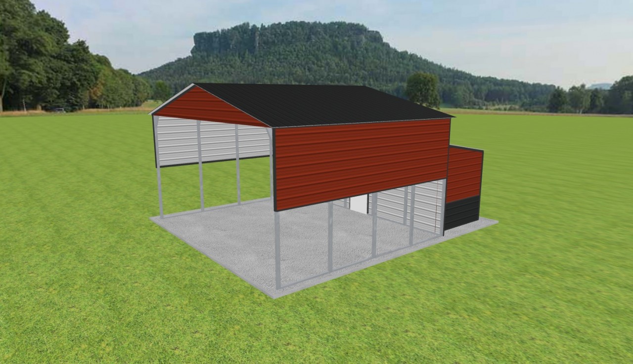 Carport with Storage 24 x 20 x 12 — photo 1