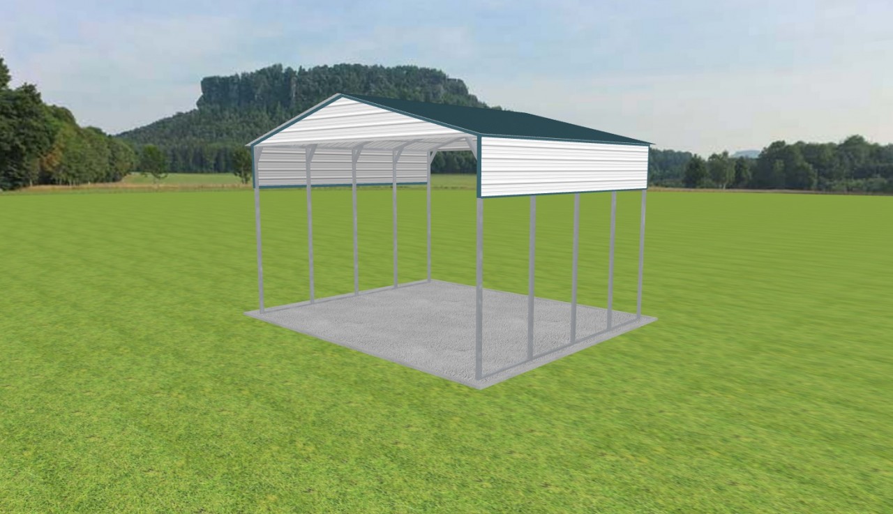 2 Car Carport 24 x 20 x 14 — photo 1
