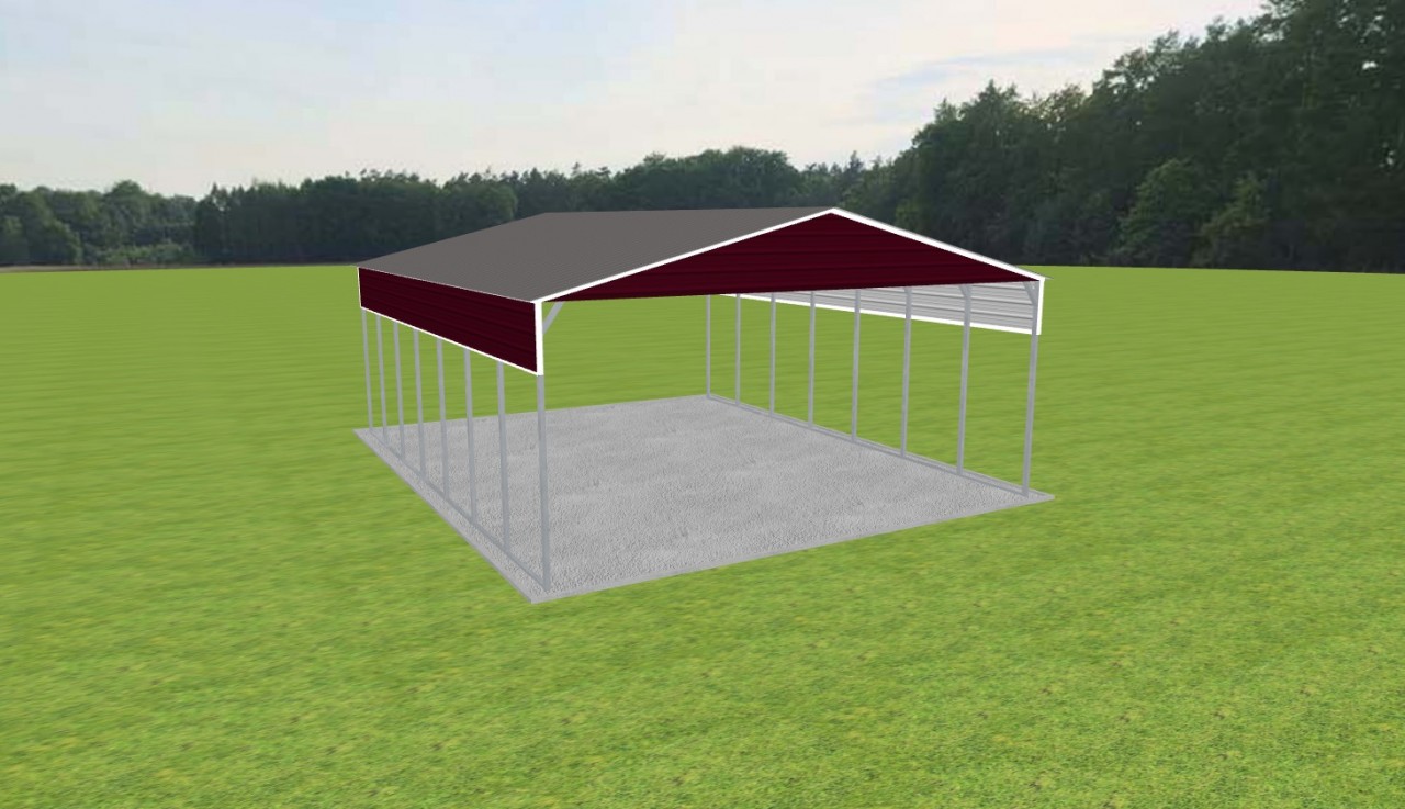 3 Car Carport 28 x 35 x 12 — photo 1