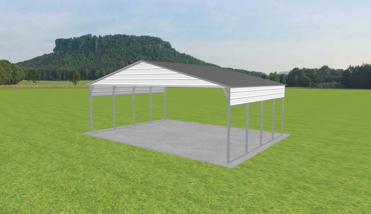 3 Car Carport 28 x 20 x 9 — photo 1