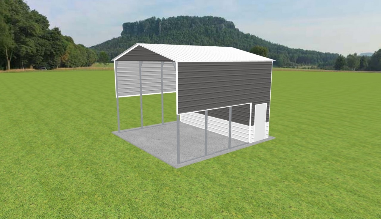 Carport with Storage 20 x 20 x 14 — photo 1